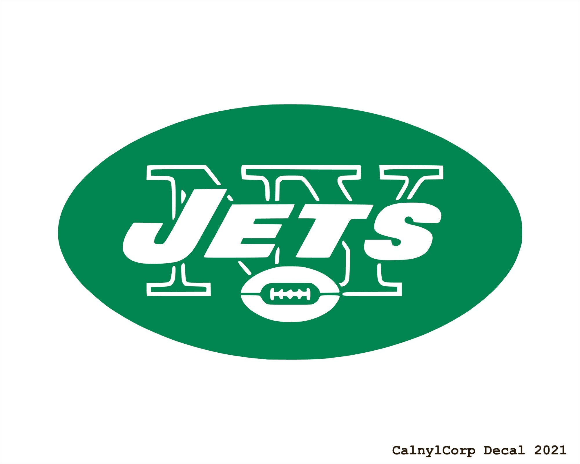 New York Jets Skull Vinyl Decal ~ Car Sticker - for Walls