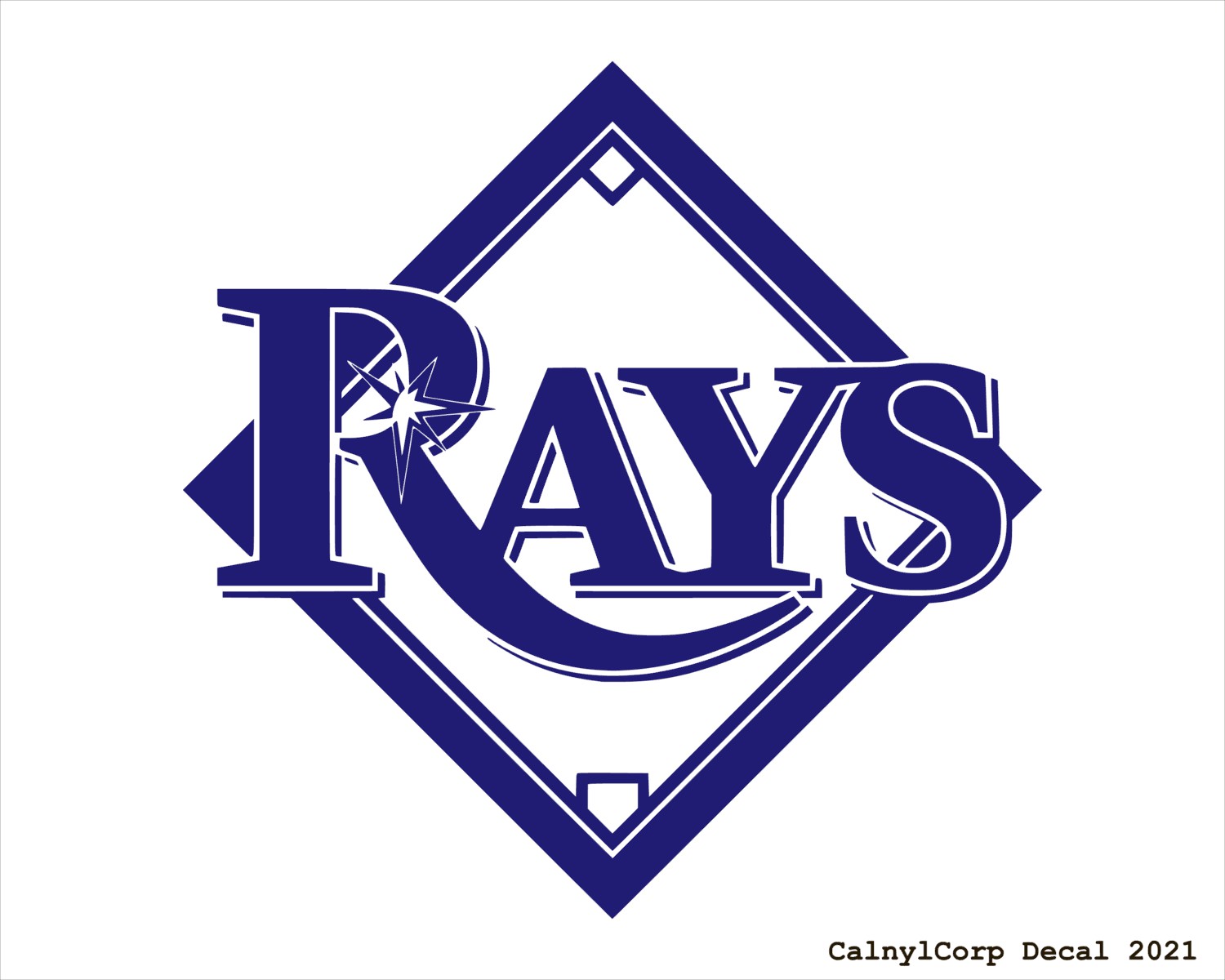 Tampa Bay Rays Stickers 1 Sheet