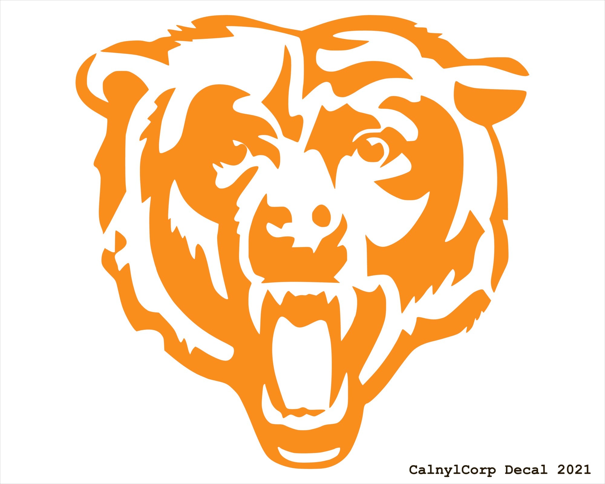 Chicago Bears 6'' x 6'' Logo Die-Cut Repositionable Vinyl Decal