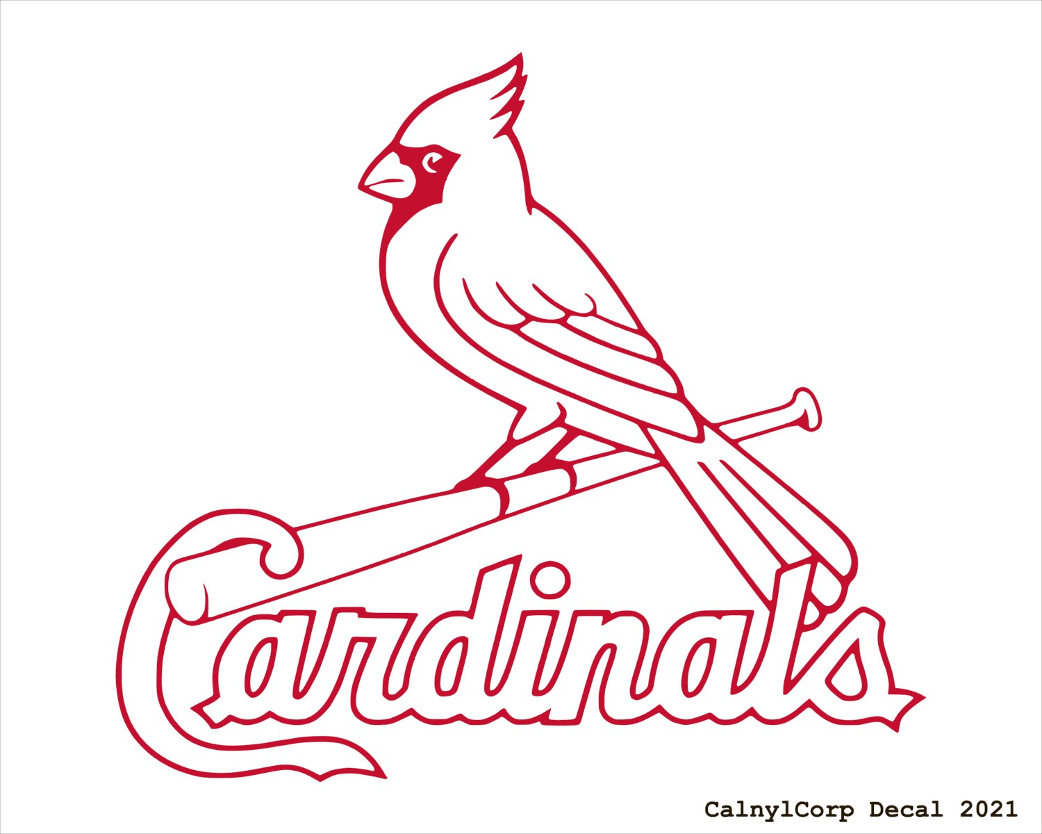 St. Louis Cardinals Back Window Decal (bw0141)