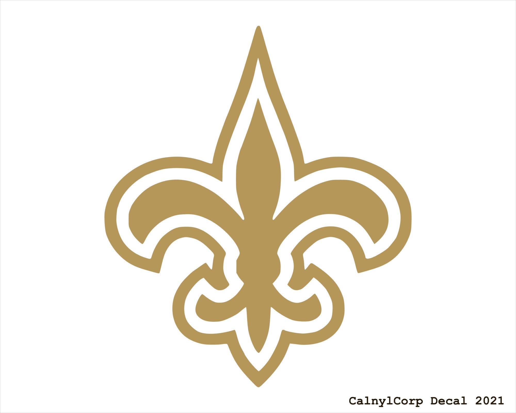 New Orleans Saints signature vinyl decal