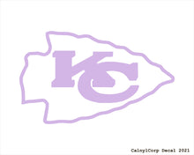 Load image into Gallery viewer, Kansas City Chiefs Vinyl Sticker Decals.
