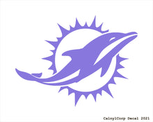 Load image into Gallery viewer, Miami Dolphins Vinyl Sticker Decals.
