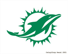 Load image into Gallery viewer, Miami Dolphins Vinyl Sticker Decals.
