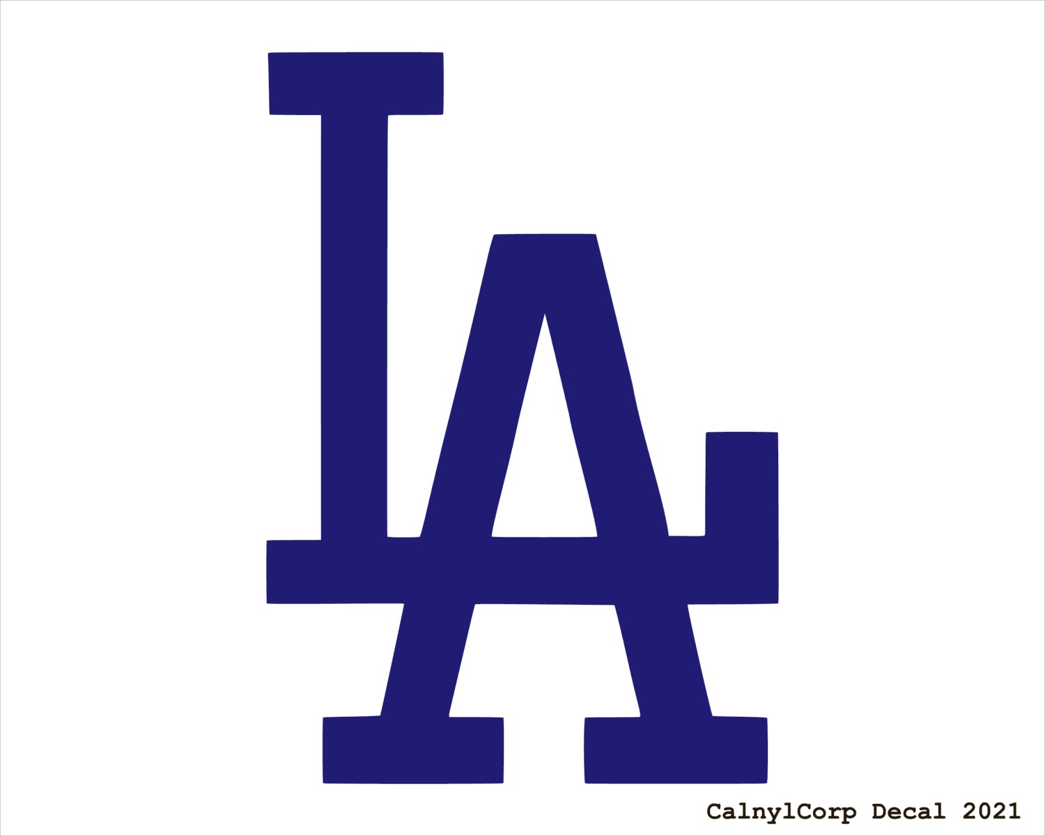 Los Angeles LA Dodger Logo Vinyl Decal Laptop Car Window set of 4