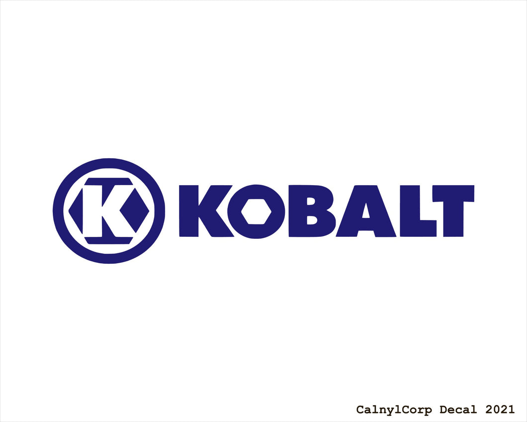 Kobalt Tools Vinyl Sticker Decals.