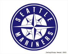 Load image into Gallery viewer, Seattle Mariners Vinyl Sticker Decals.
