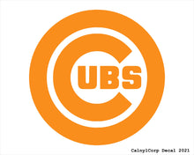 Load image into Gallery viewer, Chicago Cubs Vinyl Sticker Decals.
