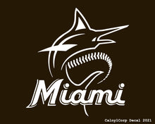 Load image into Gallery viewer, Miami Marlins Vinyl Sticker Decals
