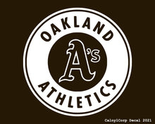 Load image into Gallery viewer, Oakland Athletics Vinyl Sticker Decals.

