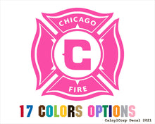 Load image into Gallery viewer, Chicago Fire FC Vinyl Sticker Decals
