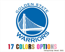 Load image into Gallery viewer, Golden State Warriors Vinyl Sticker Decals
