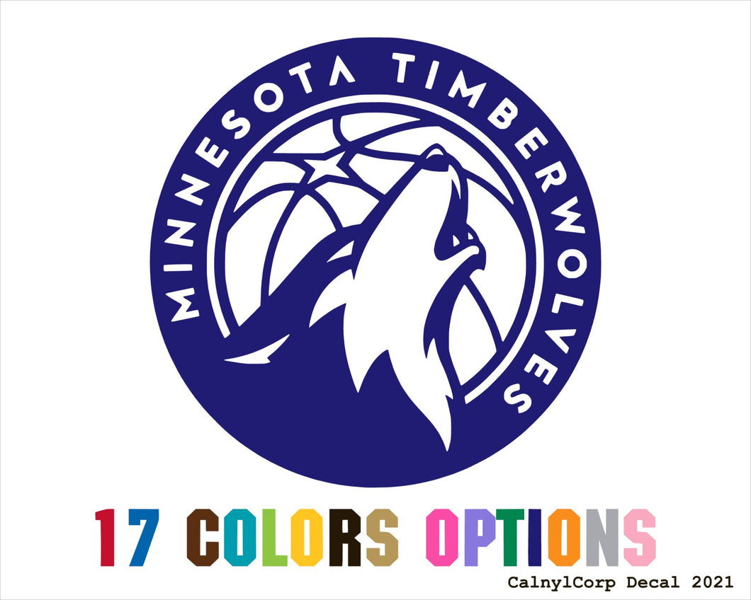 Minnesota Timberwolves Vinyl Sticker Decals