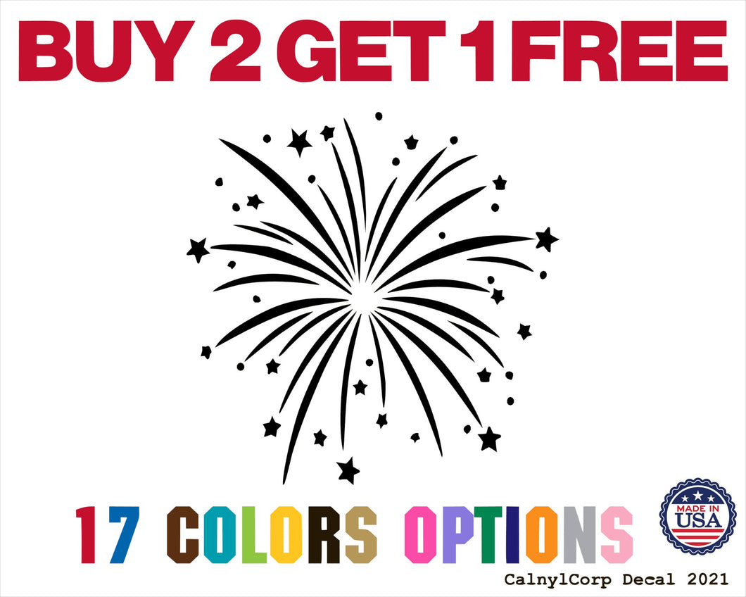 Firework Vinyl Sticker Decals