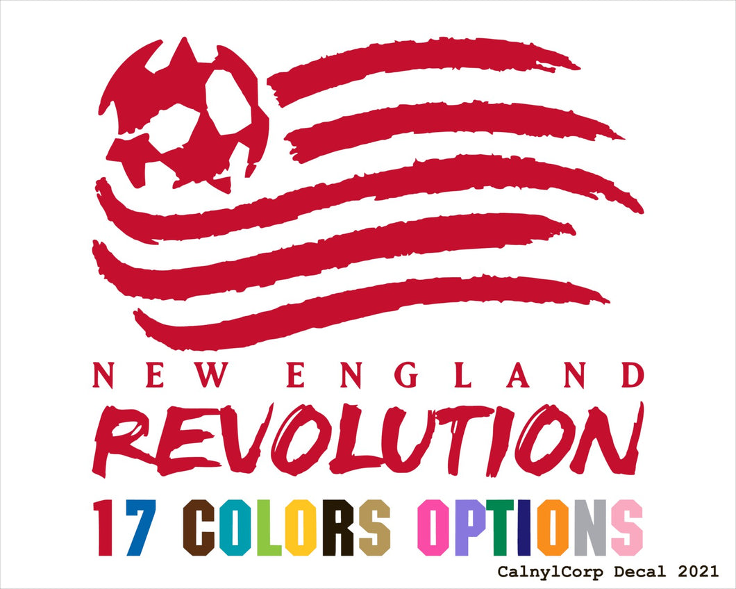 New England Revolution Vinyl Sticker Decals
