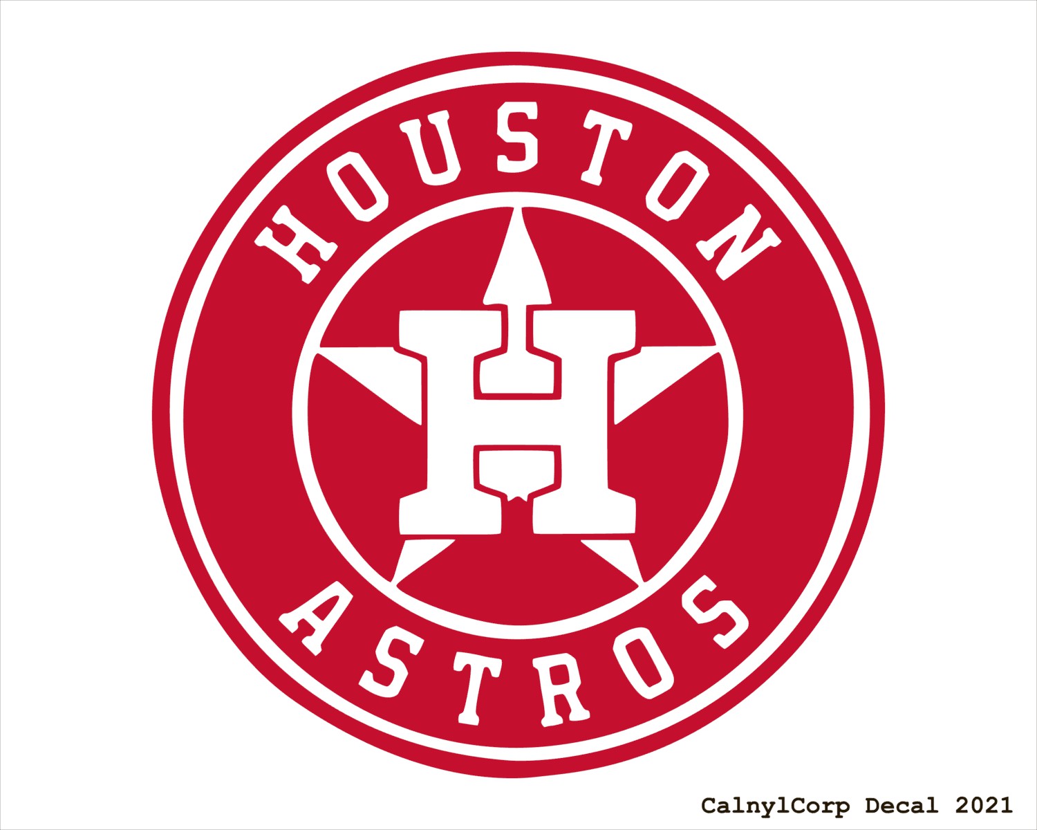 Houston Astros Logo (4.5 - 30) Vinyl Decal in Different colors