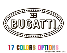 Load image into Gallery viewer, Bugatti Vinyl Sticker Decals
