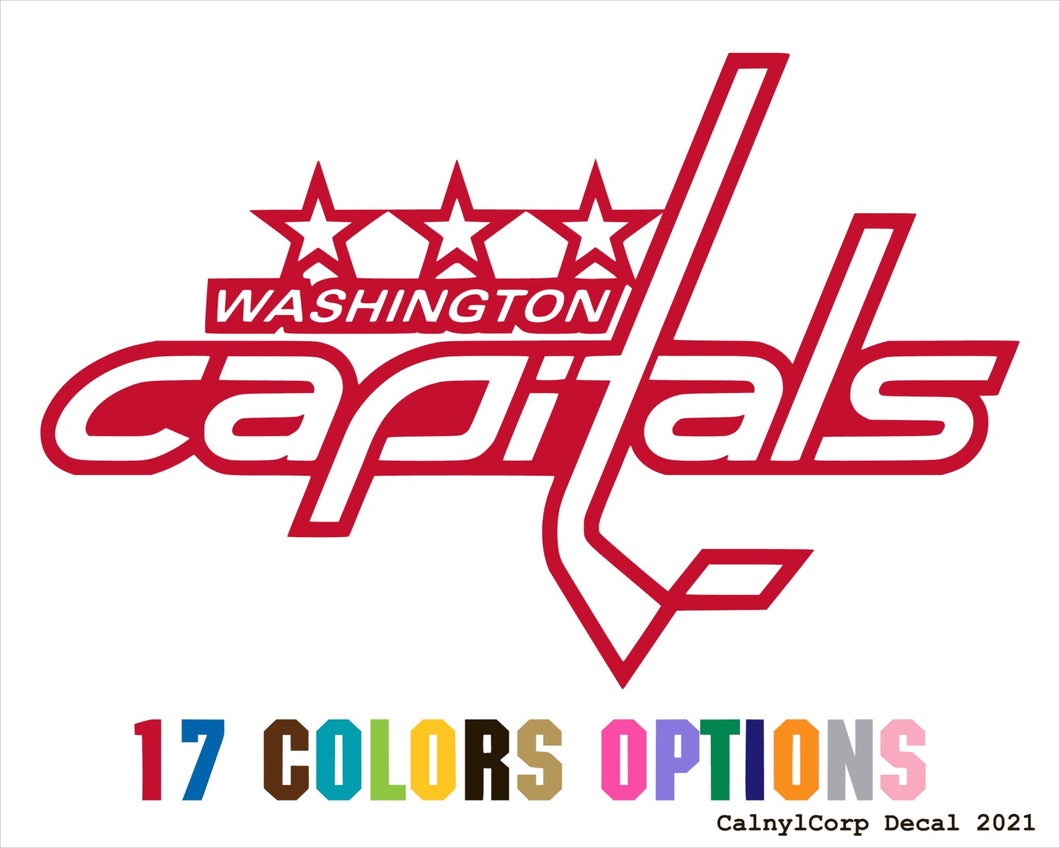 Washington Capitals Vinyl Sticker Decals