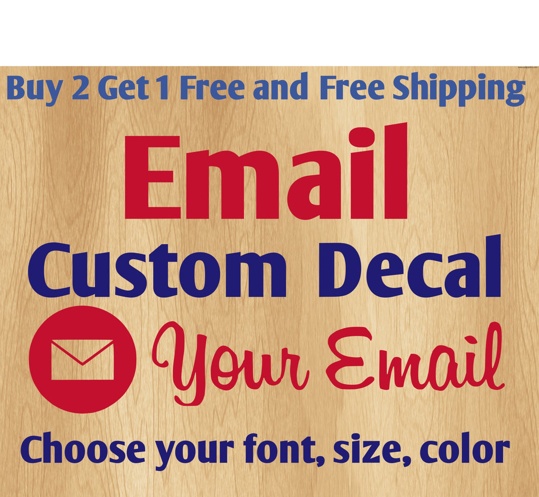 Custom Email Username Stickers Decals.