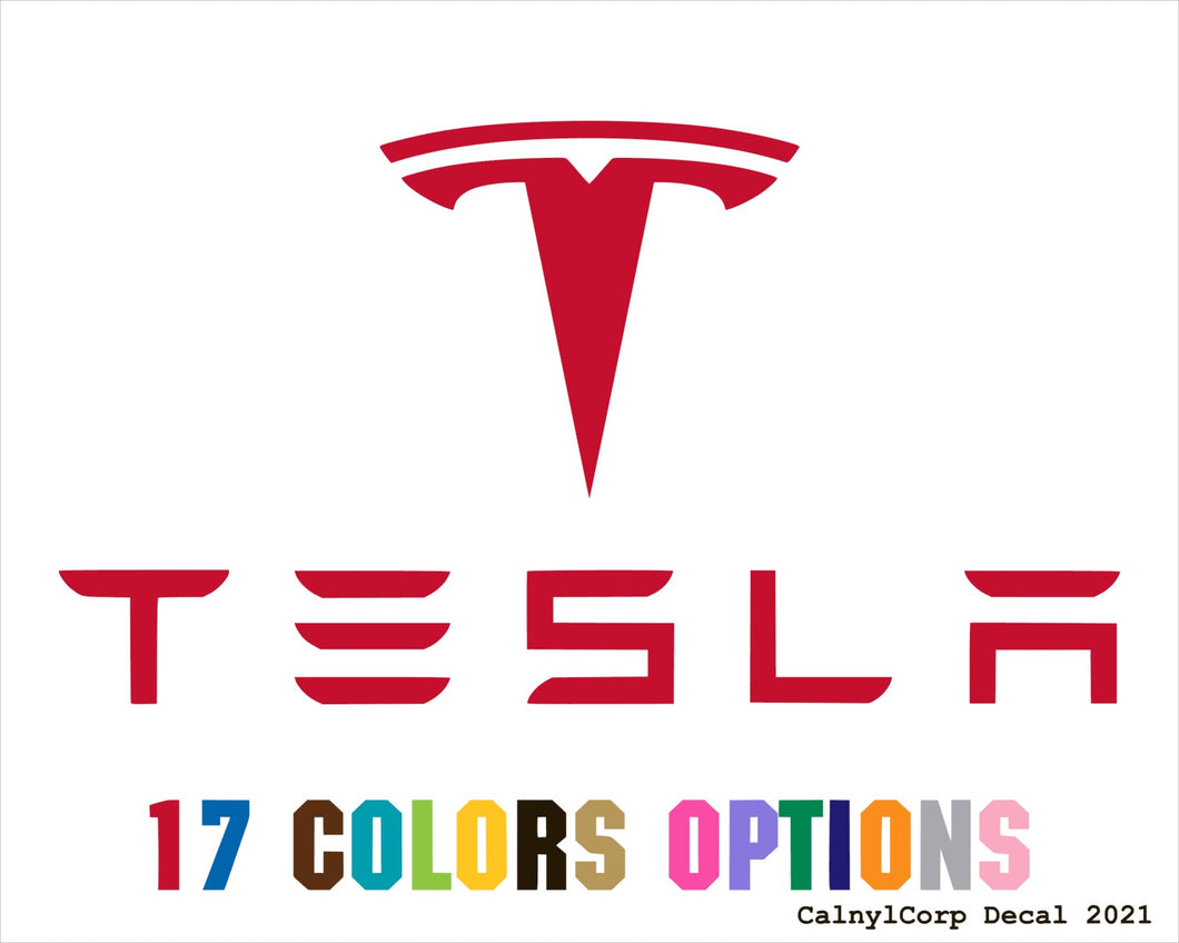 Tesla Vinyl Sticker Decals