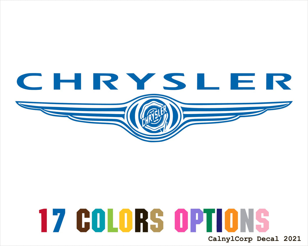 Chrysler Vinyl Sticker Decals