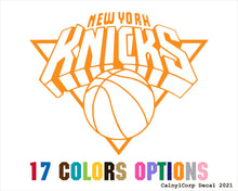 Load image into Gallery viewer, New York Knicks NBA Vinyl Sticker Decals
