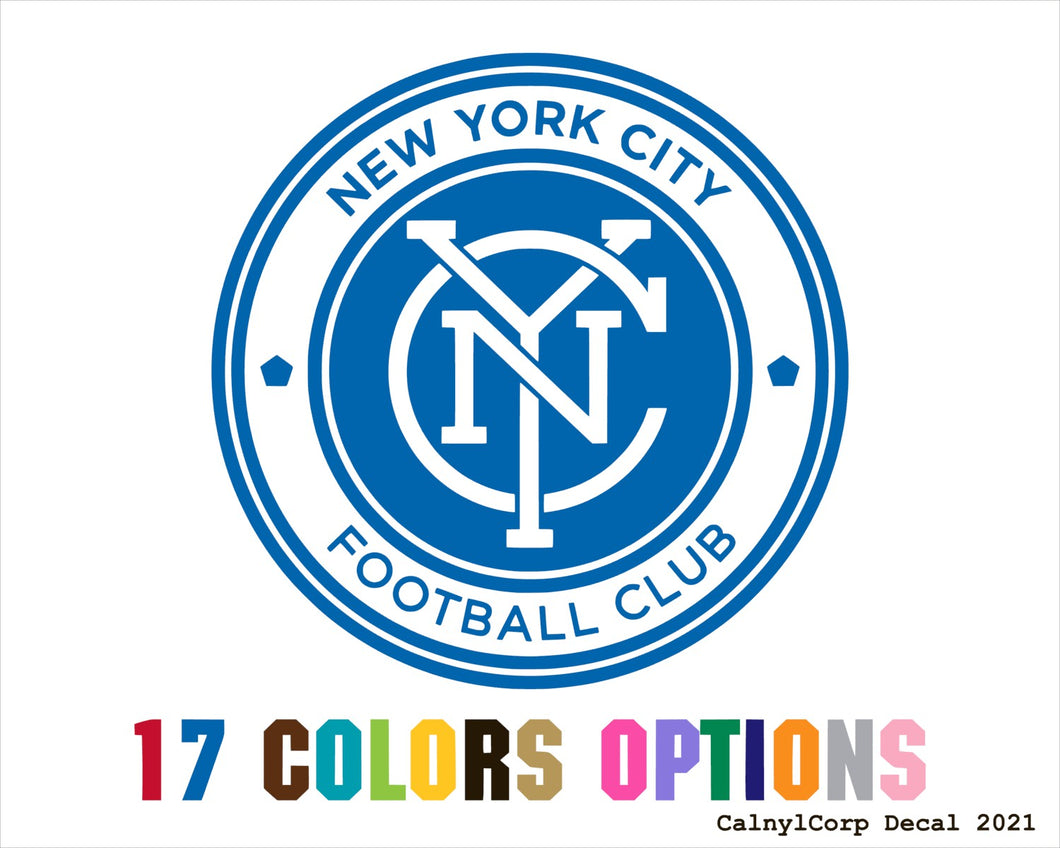 New York City FC Vinyl Sticker Decals