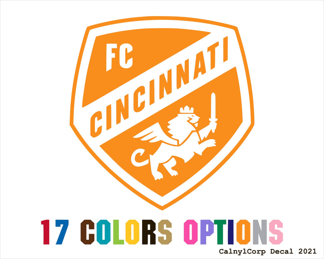 FC Cincinnati Vinyl Sticker Decals