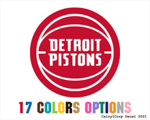 Load image into Gallery viewer, Detroit Pistons NBA Vinyl Sticker Decals
