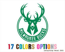 Load image into Gallery viewer, Milwaukee Bucks Vinyl Sticker Decals
