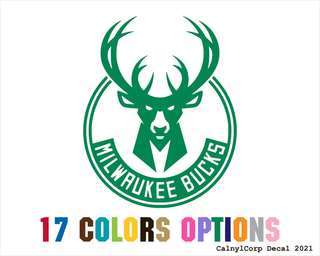 Milwaukee Bucks Vinyl Sticker Decals