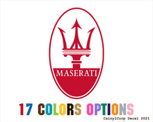 Load image into Gallery viewer, Maserati Vinyl Sticker Decals
