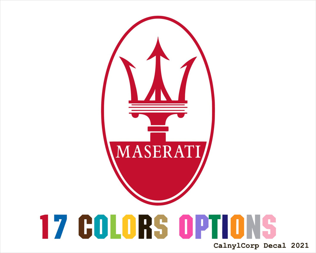 Maserati Vinyl Sticker Decals