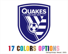 Load image into Gallery viewer, San Jose Earthquakes Vinyl Sticker Decals
