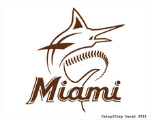 Load image into Gallery viewer, Miami Marlins Vinyl Sticker Decals
