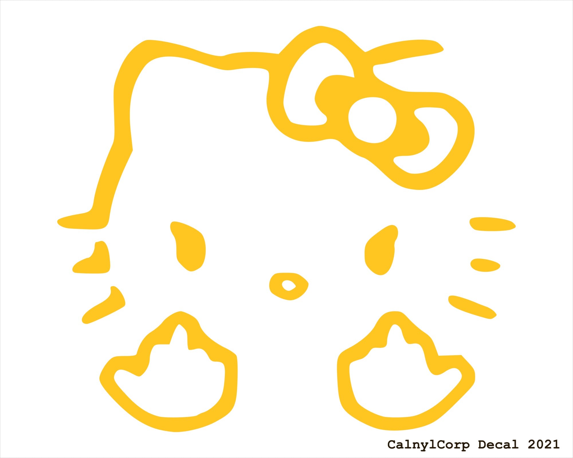 hello kitty yellow bow