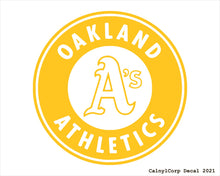 Load image into Gallery viewer, Oakland Athletics Vinyl Sticker Decals.
