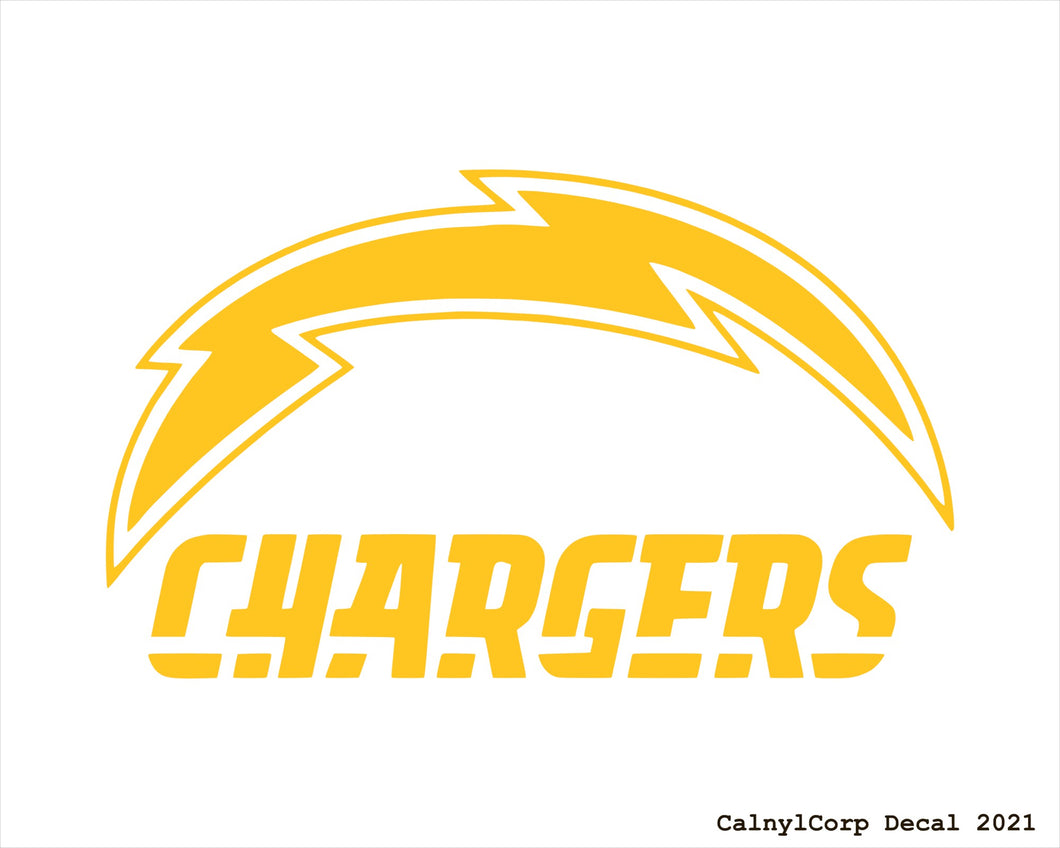 Los Angeles Chargers Vinyl Sticker Decals.