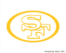Load image into Gallery viewer, San Francisco 49ers Vinyl Sticker Decals.
