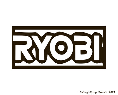 Ryobi Tools Vinyl Sticker Decals.