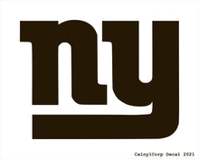 Load image into Gallery viewer, New York Giants Vinyl Sticker Decals.
