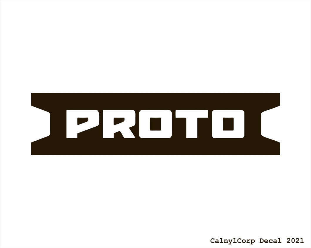Proto Tools Vinyl Sticker Decals.