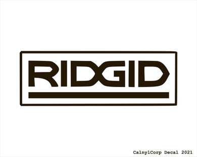 Ridgid Tools Vinyl Sticker Decals.