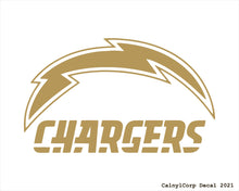 Load image into Gallery viewer, Los Angeles Chargers Vinyl Sticker Decals.
