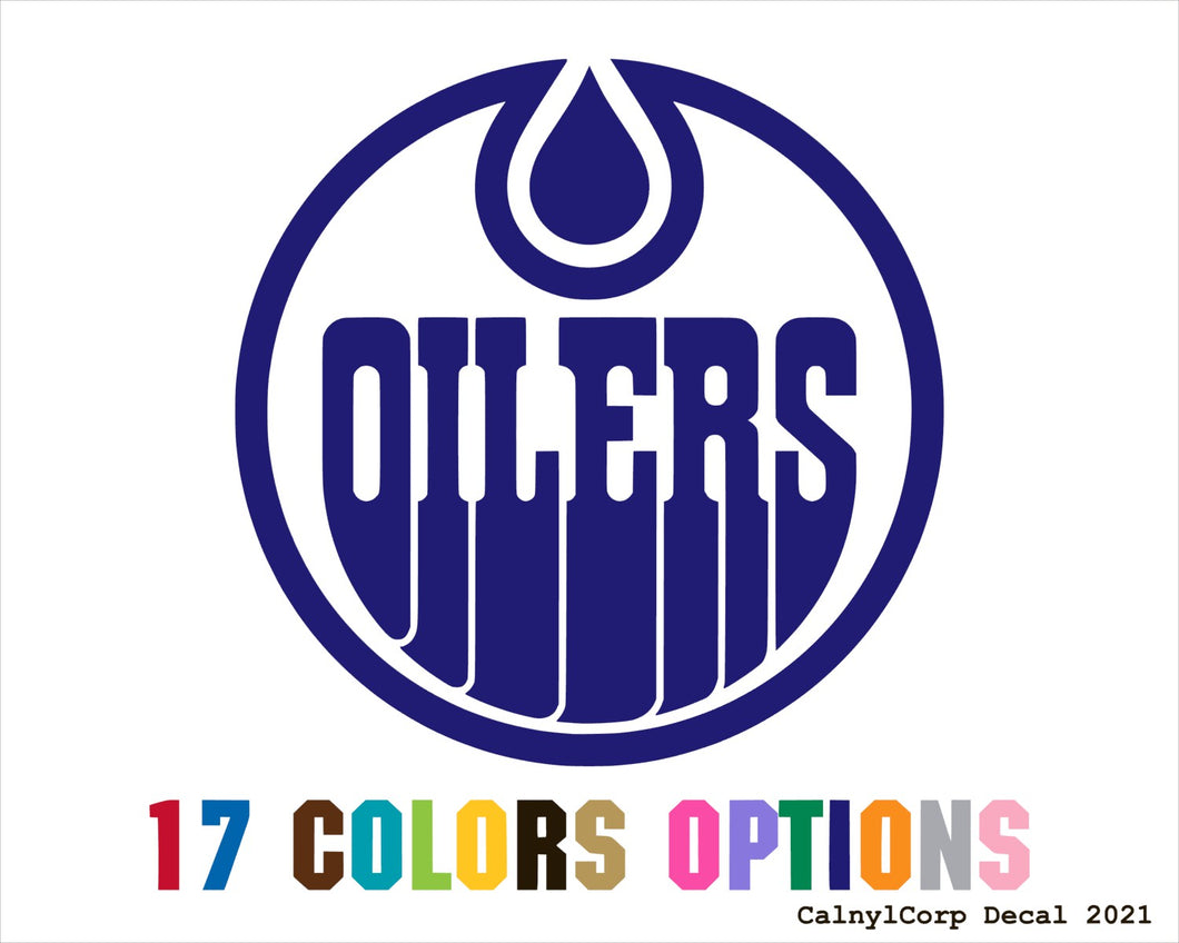 Edmonton Oilers Vinyl Sticker Decals