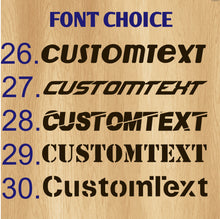 Load image into Gallery viewer, Custom Text Lettering Vinyl Decals.
